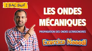 2BAC Biof  Les Ondes Propagation des ondes ultrasonores Exercice  Correctionavec Pr Noureddine [upl. by Nidya]