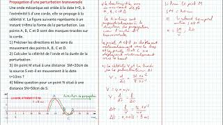 Propagation dune perturbation transversale [upl. by Sosanna]