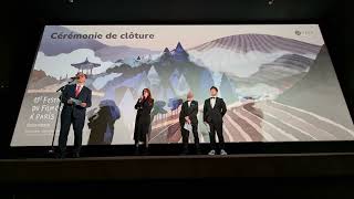 🇰🇷🎬🏆🥇🥈🥉 19è Festival du Film Coréen à Paris au Publicis cinémas  cérémonie de clôture amp palmarès [upl. by Aduhey478]