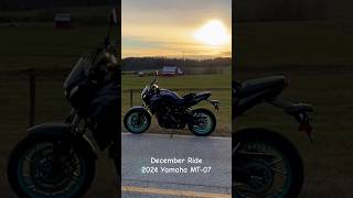 December Ride Yamaha MT07 [upl. by Ylhsa611]