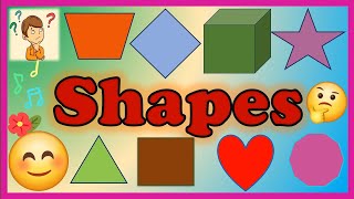 Shapes3D shapes 2DStar Circle triangle rectangle oval cube cuboid cone Rhombus Trapezium [upl. by Amena578]