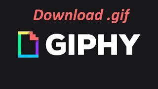 How to save a gif from giphy [upl. by Schiro]