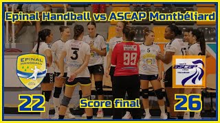 Epinal HB vs ASCAP Montbéliard  12 août 2023 [upl. by Aihsena605]