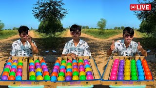 Solve different colored balls do the same color with one hand several times to be ready to compete [upl. by Rodmun]