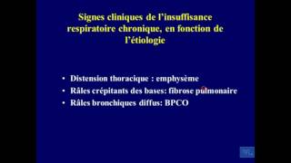 Semiologie de linsuffisance respiratoire Partie 4 [upl. by Lyall]