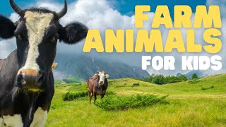 Farm Animals for Kids  Learn all about these fun animals [upl. by Aseneg]