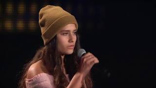 Janina Beyerlein Starving Blind Audition The Voice Of Germany 2017 [upl. by Sergias486]