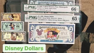 Disney American dollar PMG collection EPQ notes [upl. by Kirch]