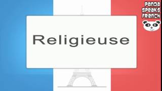 Religieuse  How To Pronounce  French Native Speaker [upl. by Ojybbob]