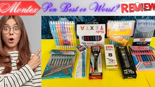 Montex Pens Review  BallGelRoller BallFountain Pen Detailed Review [upl. by Murial]