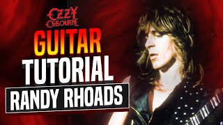 SATO Randy Rhoads Ozzy Guitar Lesson [upl. by Trebleht195]