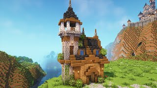 Minecraft  Starter Medieval House  Minecraft Tutorial [upl. by Manheim645]