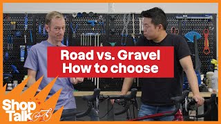 Should You Ride a Road or Gravel Bike  Shop Talk  The Pros Closet [upl. by Mitzi]