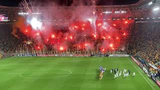 Dynamo Dresden Fans Pyro Show Before DFB Pokal Match [upl. by Netnert]