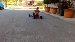 2HP Briggs Go kart first run [upl. by Breskin]