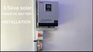 35kva solar must hybrid inverter installation at arepo ogun state Nigeria [upl. by Nibas44]