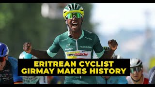 Eritrean Cyclist Girmay Makes Tour de France History as First 3 Stage Winner [upl. by Konstance]