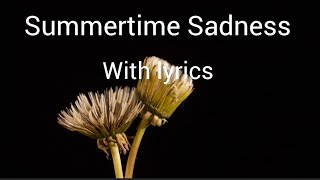 summertime Sadness  Lyrics video [upl. by Kneeland]