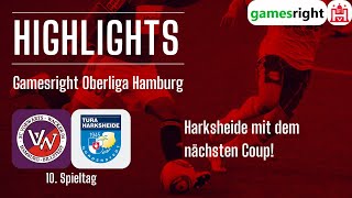 10 Spieltag Gamesright Oberliga Hamburg Highlights Vorwärts Wacker TuRa Harksheide [upl. by Eihcir]