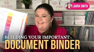 Building Your Important Document Binder  What to do with Irreplaceable Documents [upl. by Tayler]