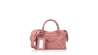 Balenciaga Giant Gold Mini City Rose Bombon Raspberry [upl. by Elbert]