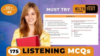 40 MCQ  Listening MCQs Practice Test to Score 9 Band  IELS listening MCQ practice with answers [upl. by Eeryk]