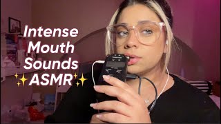 ASMR Intense Tascam Mouth Sounds mic biting ear eating tongue flutters 🤍✨ [upl. by Hajar]