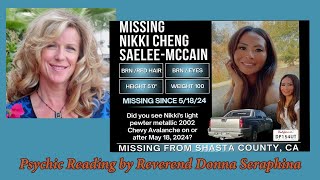 Nikki McCain Psychic Reading for Missing Mother of Four from Shasta County California Rev Donna [upl. by Rusell]