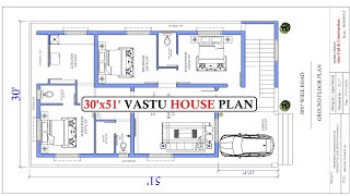 3Bhk WEST FACING HOUSE PLAN WITH CAR PARKING [upl. by Hessler]