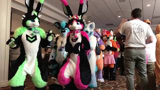 Fur The More 2018 Fursuit Parade raw [upl. by Silber]