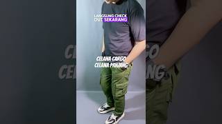 Review produk shopee affiliate tiktok affiliate Celana Cargo Celana panjang cargo murah keren [upl. by Keare492]