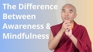 The Difference between Awareness and Mindfulness with Yongey Mingyur Rinpoche [upl. by Resneps]