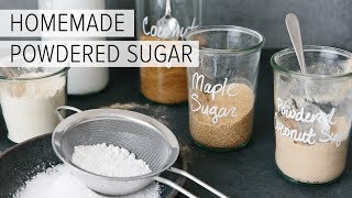 HOW TO MAKE POWDERED SUGAR IN 30 SECONDS  quick amp easy [upl. by Sitsuj332]