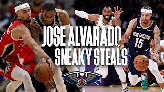 Jose Grand Theft Alvarado sneaky steals  New Orleans Pelicans [upl. by Brause]