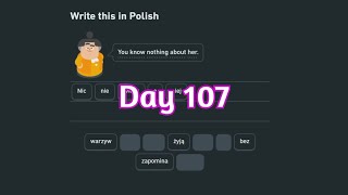 Learning Polish every day until Im fluent  Day 107 [upl. by Ecertal755]