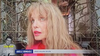 Arielle Dombasle  M6 Le 19 45  Mort dAlain Delon 18 août 2024 [upl. by Annahsat]