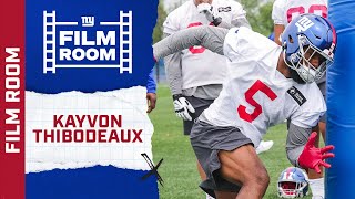 Film Room Kavyon Thibodeauxs College Tape  New York Giants [upl. by Myron]