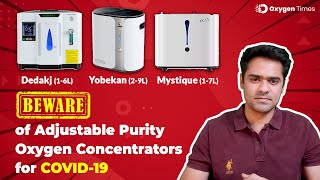 Beware of Dedakj Yuwell YU300 amp Yobekan Oxygen Concentrators Adjustable Purity  Oxygen Times [upl. by Helaine872]