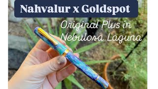 NEW PEN DAY 🩵 Nahvalur x Goldspot Original Plus Fountain Pen in Nebulosa Laguna GoldspotPens [upl. by Teresa]