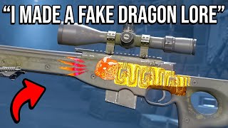 quoti just made a fake awp dragon lorequot [upl. by Hayarahs430]