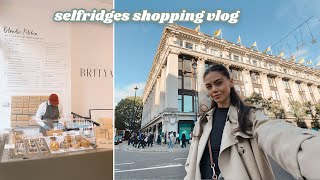 Come Shop With Me Selfridges London  a new COOKIE DOUGH restaurant 🛍️ [upl. by Silsby456]