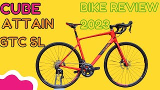 TOP CUBE ATTAIN GTC SL BIKE REVIEW 2023 BIKERADAR [upl. by Salomon191]