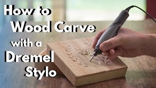 How to Wood CarvePower Carve with the Dremel Stylo [upl. by Jeramey]