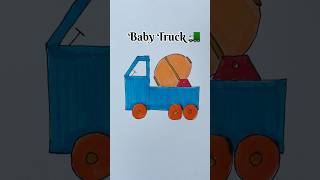 Monster Truck Drawing for kids kids drawing art shorts easydrawing [upl. by Puritan]