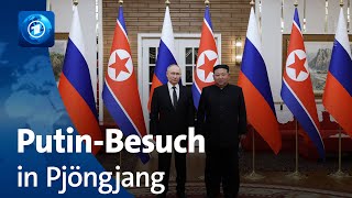 Putin zu Gast in Nordkorea [upl. by Dian]