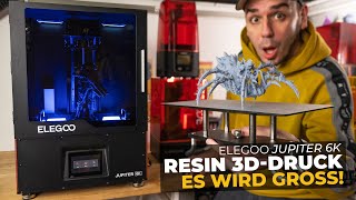 Elegoo JUPITER 6K 3D Drucker  Das Teil ist RIESIG Prototyp REVIEW [upl. by Saw]