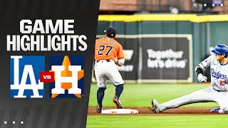 Dodgers vs Astros Game Highlights 72624  MLB Highlights [upl. by Yelssew]