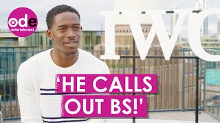 Damson Idris Spills All on Working Closely With Lewis Hamilton For new F1 Movie [upl. by Learsiy]