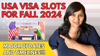 ‼️USA Visa Slots for Fall 2024  Latest updates timelines how to fix portal errors  F1 J1🇺🇸⚠️ [upl. by Eibloc]