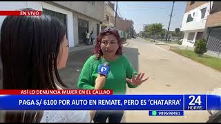 Callao Mujer compra auto en remate del SAT y denuncia estafa [upl. by Elvis]